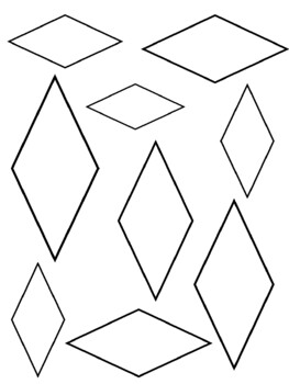 Diamond coloring sheet by pre