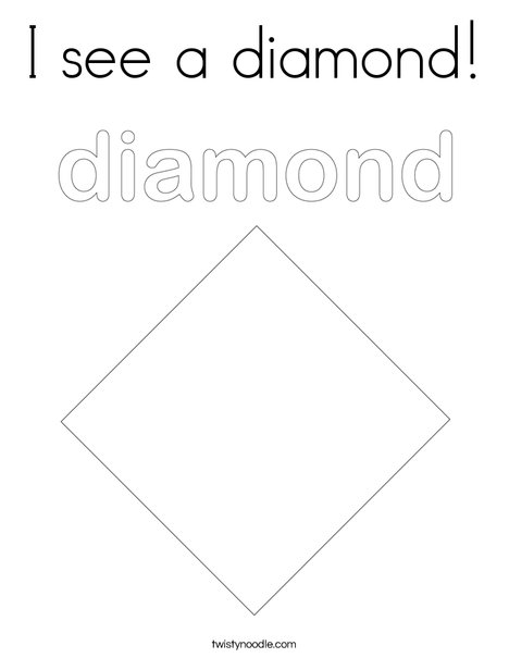 I see a diamond coloring page