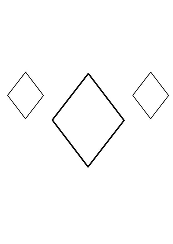 Coloring pages diamond shape coloring page