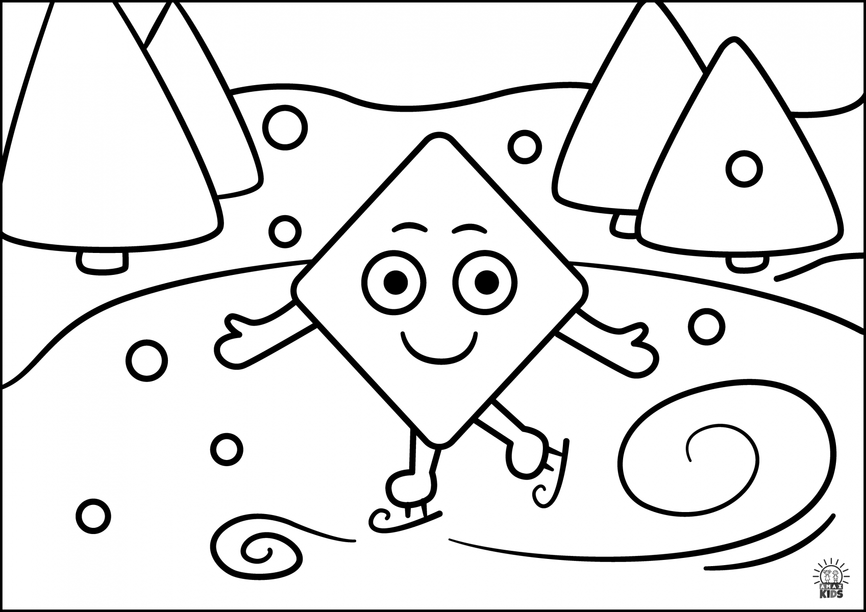 Coloring pages for kids â shapes amax kids