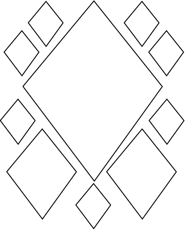 Coloring pages diamond shape pattern coloring pages