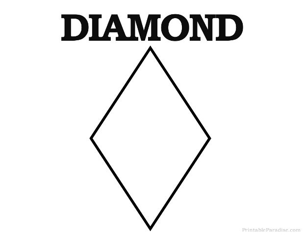 Printable diamond shape