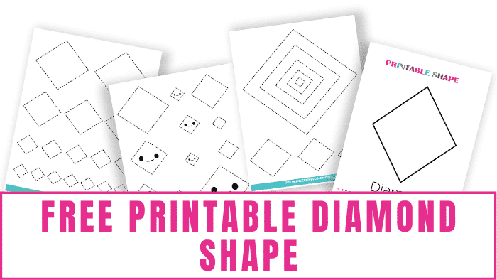 Free printable diamond shape