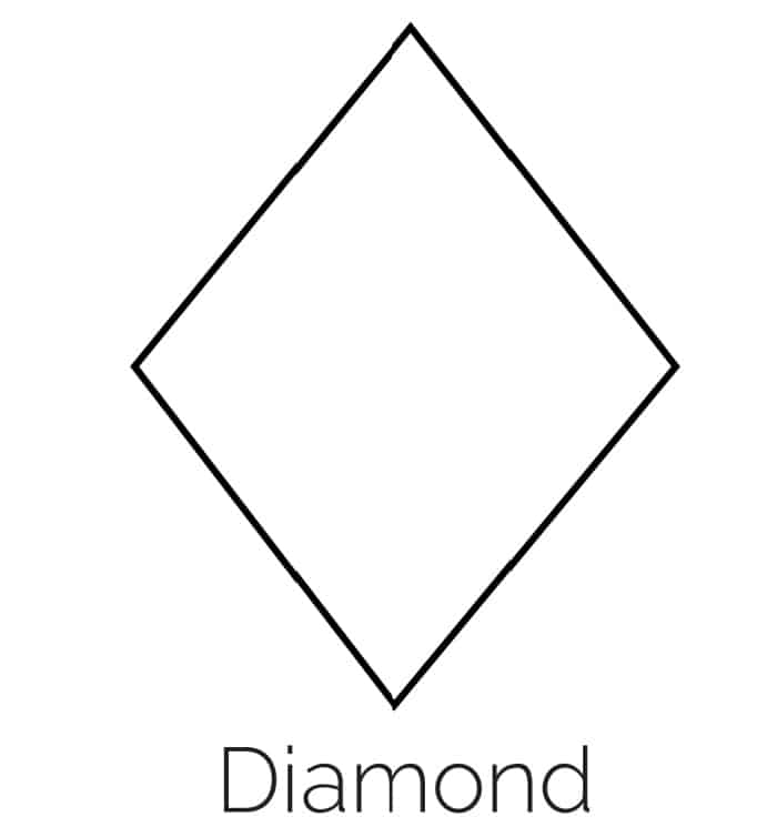 Free printable diamond shape