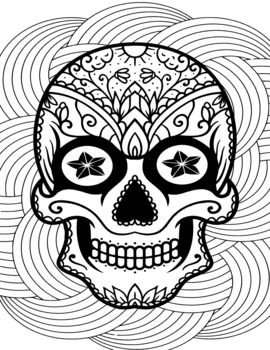 Sugar skulls coloring book beautiful illustrations by prof bermed