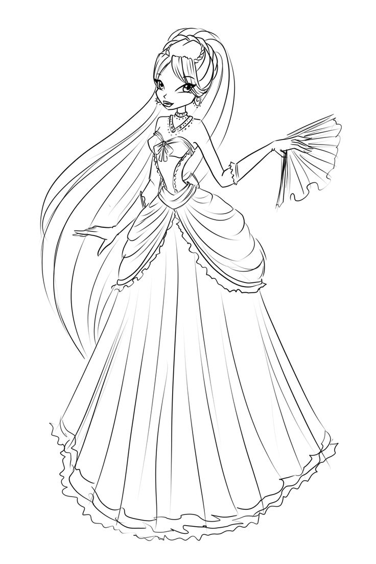 Sketch diana ball dress coloring pages cartoon coloring pages coloring pages inspirational