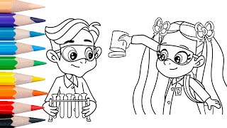 Diana and roma coloring page