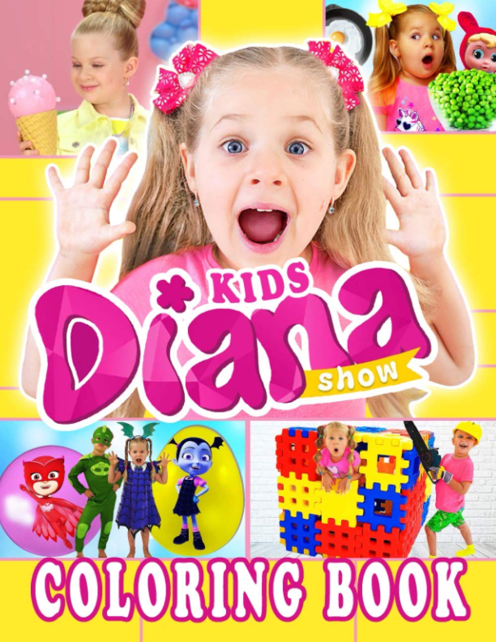 Buy kids diana show coloring book amazing coloring book for fans of youtuber âdianaâ with easy coloring pages in high