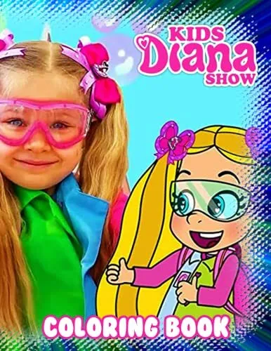 Kids diana show coloring book a cool coloring book with ma by fiore vinicio