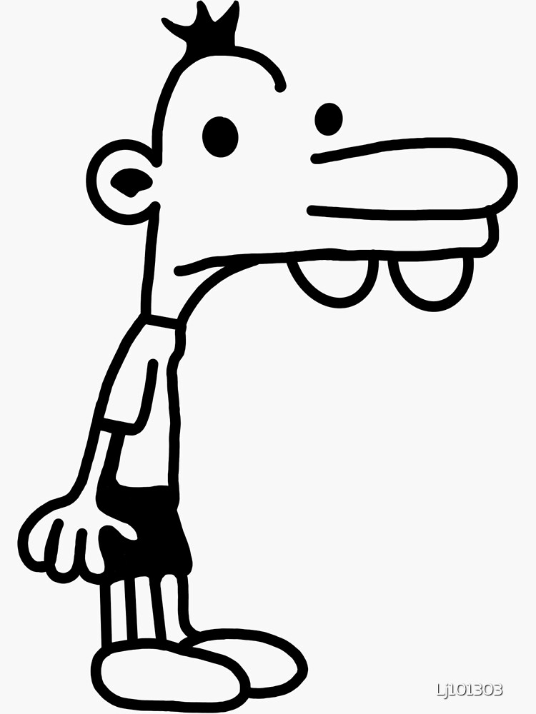 Manny diary of a wimpy kid sticker for sale by lj