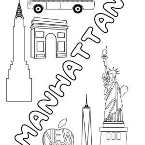 New york coloring pages printable for free download