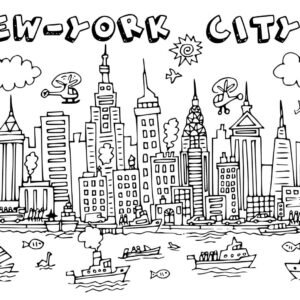 New york coloring pages printable for free download