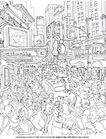 New york city coloring book pages