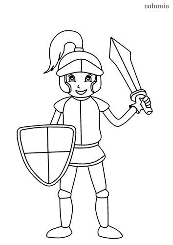 Knights coloring pages free printable knight coloring sheets