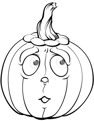 Dibujo de calabaza asustada para colorear dibujos para colorear imprimir gratis