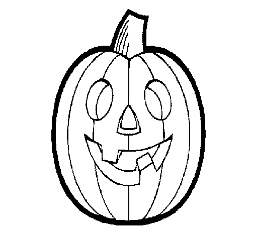 Dibujo de calabaza para colorear