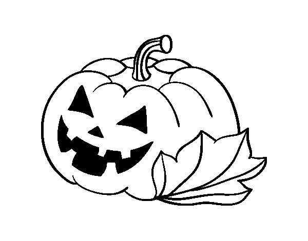 Dibujo calabaza corada halloween para colorear dibujo calabaza halloween para colorear dibujos halloween colorear