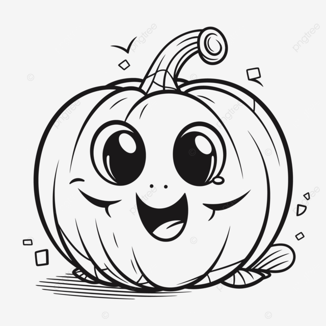 Dibujo de pãginas para colorear halloween bosquejo contorno calabaza linda vector png dibujos dibujo de calabaza dibujo de halloween dibujo de ala png y vector para dcargar gratis