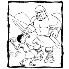 Top david and goliath coloring pages for your little ones