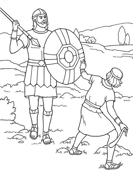 Resultado de imagen para dibujos de david y goliat para imprimir bible coloring pages david and goliath sunday school coloring pages