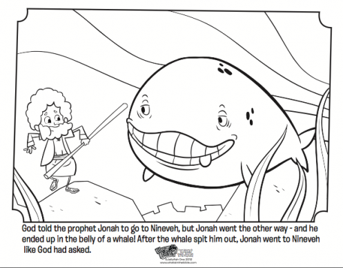 Free jonah coloring page bible coloring pages jonah and the whale bible coloring