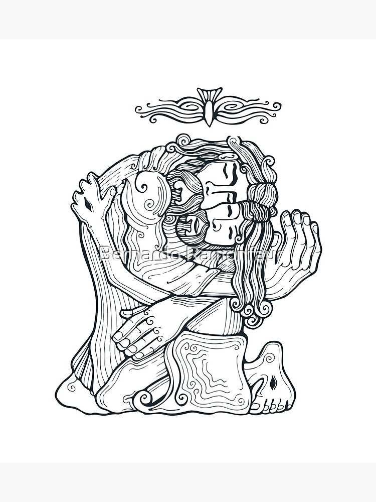 Lãmina artãstica for sale con la obra ilustraciãn de la santãsima trinidad de bernardo ramonfaur