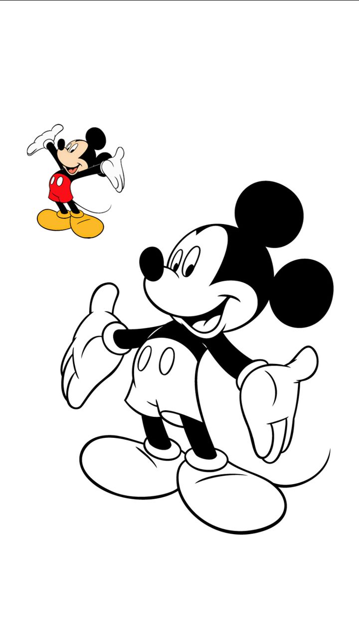 Mickey mouse disney coloring pages cartoon coloring pages coloring books