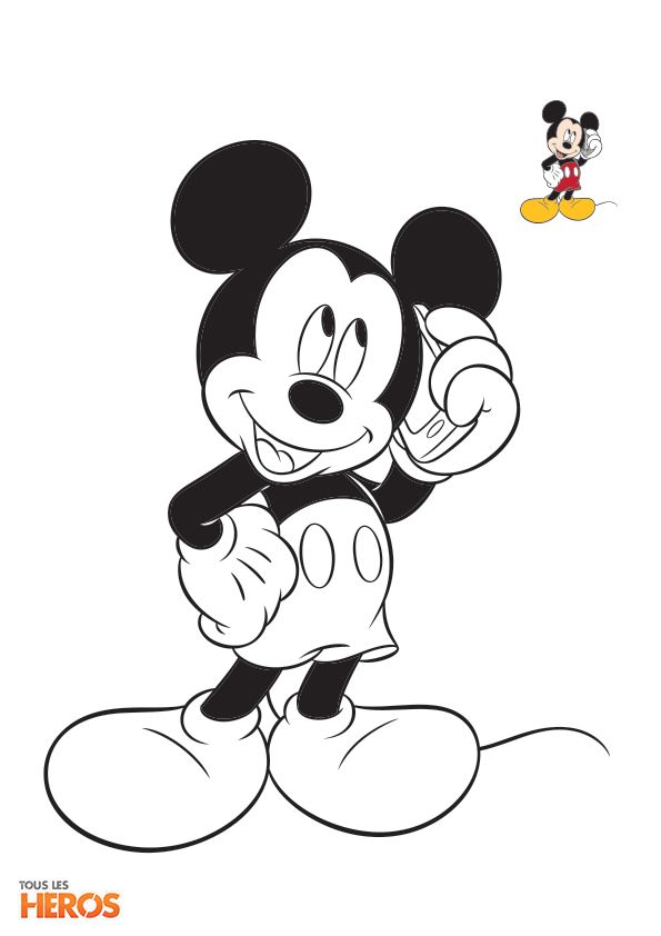 Mickey coloring pag disney coloring pag easy disney drawings