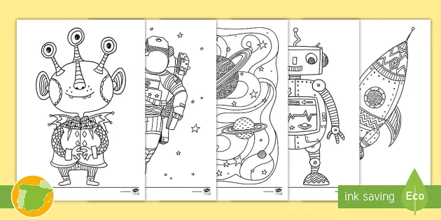Dibujos para dibujar el espacio teacher made