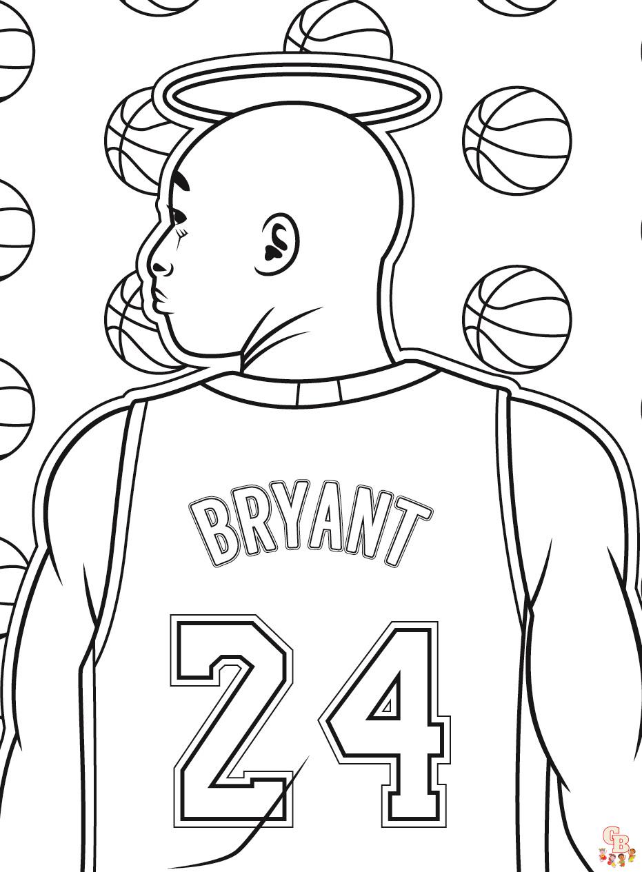 Enjoy the nba game with free nba coloring pages