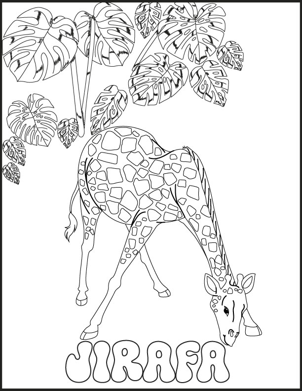 Safari selva animales hojas para colorearsafari jungle coloring pages in spanish made by teachers