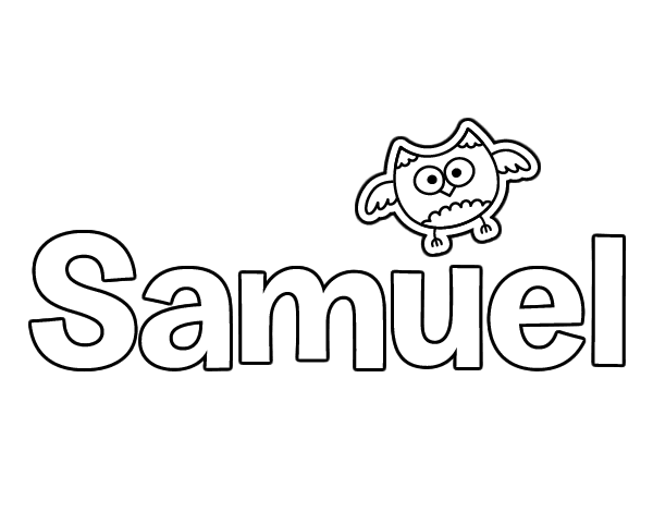 Dibujo de samuel para colorear