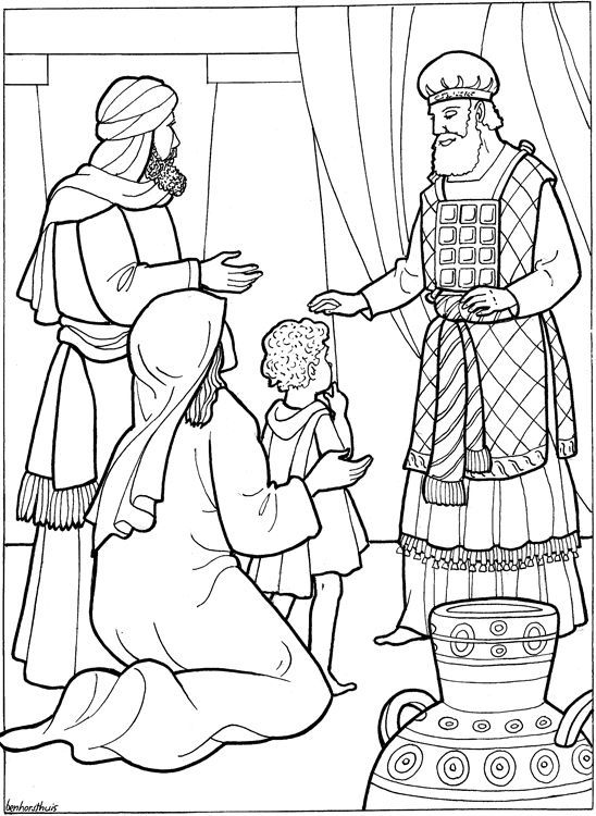 Samuel born coloring page sunday school coloring pag samuel bible bible coloring pag