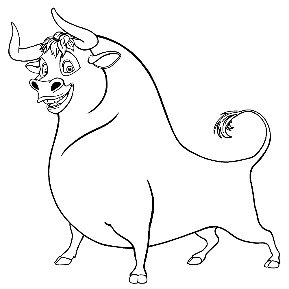 Ferdinand movie coloring page ferdinand the bulls animal coloring pag cartoon coloring pag