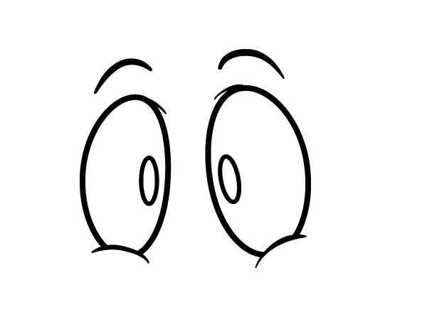 Dibujo de ojos humanos para colorear