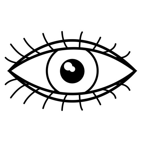 Ojo derecho para colorear ojos para colorear dibujos de ojos imagen de ojos