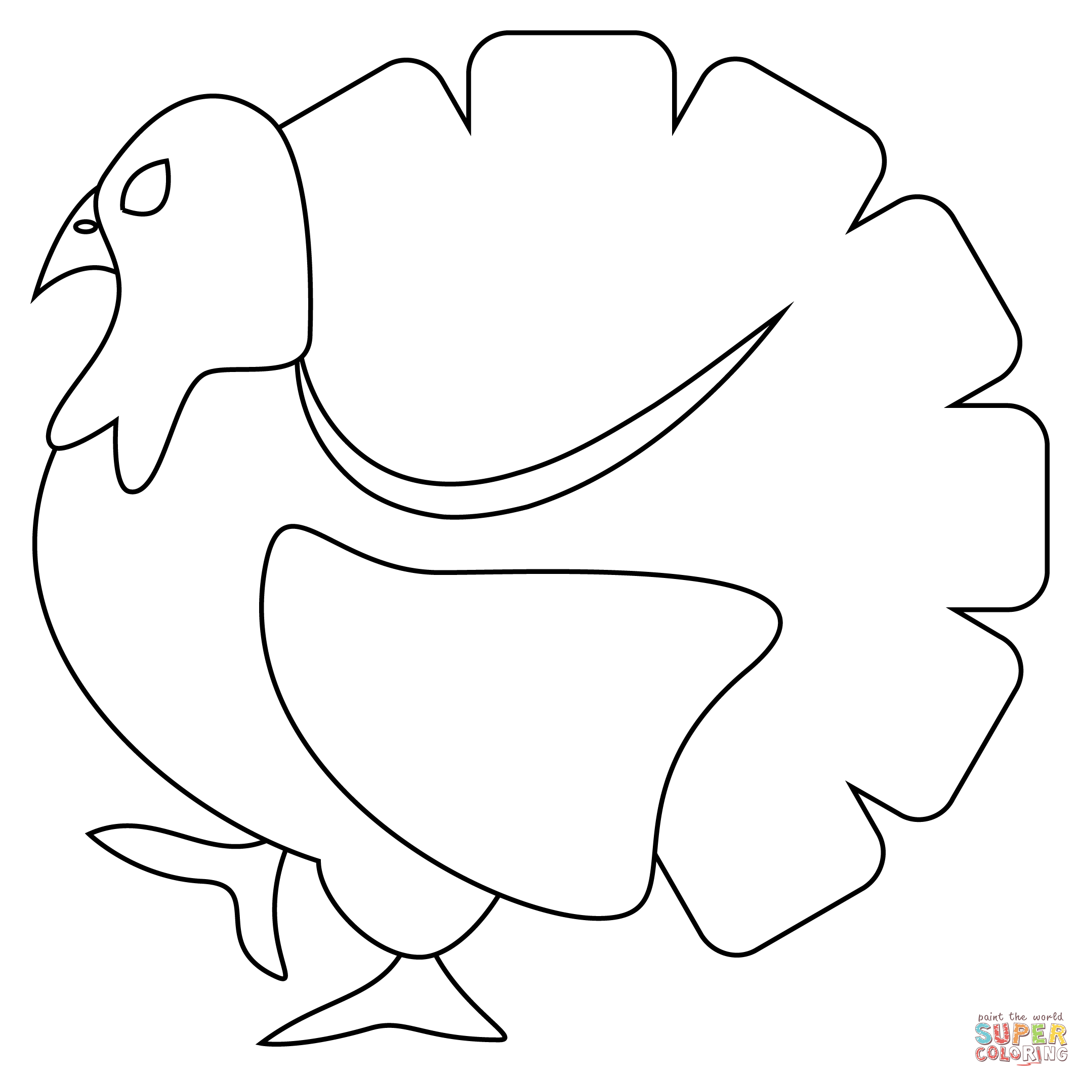 Dibujo de pavo para colorear dibujos para colorear imprimir gratis