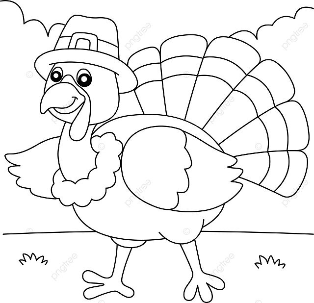 Dibujo de pavo acciãn gracias sombrero peregrino pãgina para colorear signo av corral vector png dibujos dibujo de pavo dibujo clave dibujo de sombrero png y vector para dcargar gratis