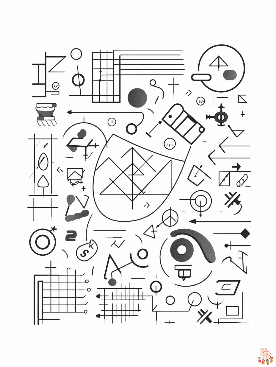 Math coloring pages