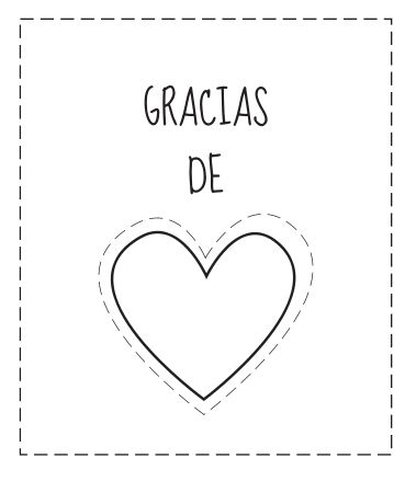 Tarjetas de gracias para colorear