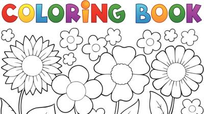 Dibujos para colorear flores estilo de vida hogar