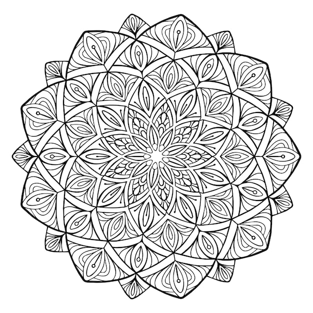 Mandala flor de la vida vector premium