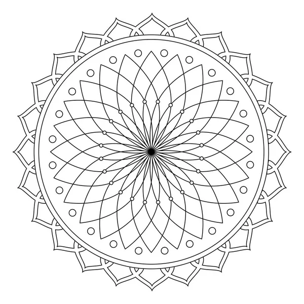 Flower of life symbol coloring page stock illustration by smk