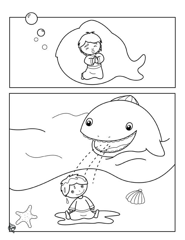 Jonah and the whale coloring page jonah and the whale sunday school coloring pages whale coloring pages