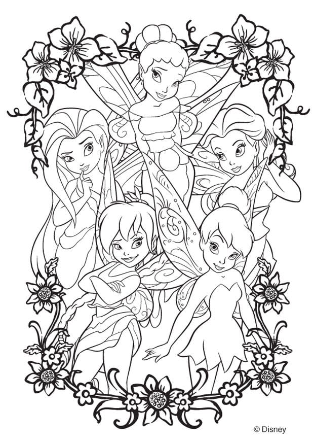 Coloring page disney fairies