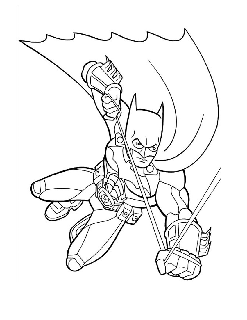 Free printable batman coloring pages for kids