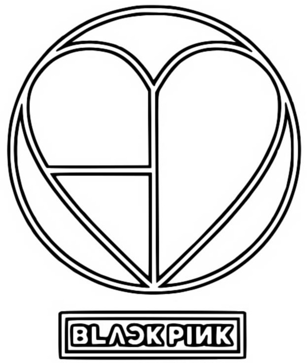 Coloring page blackpink logo