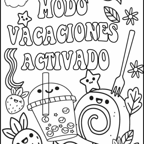 Summer coloring pages spanishno prep fun beach el verano pãginas de colorear made by teachers