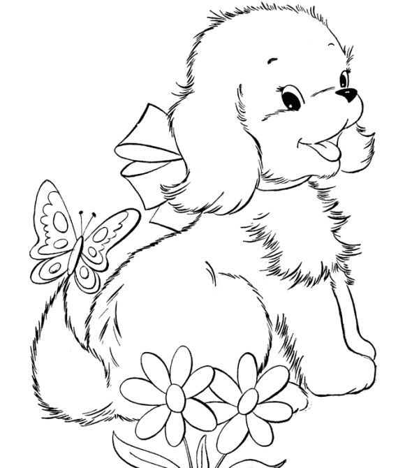 Coloring pages of dogs printable