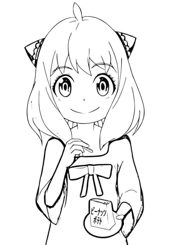 Anime coloring pages